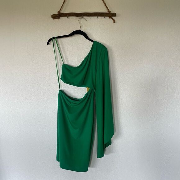 Green one shoulder dress - Picture 7 of 8